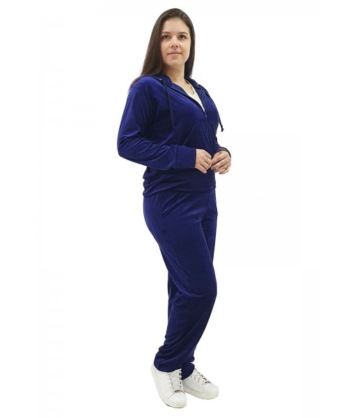 Conjunto Veludo Plush Butu Biru Plus Size Extra Grande - Azul